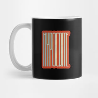 Hypocrite Vintage Text Mug